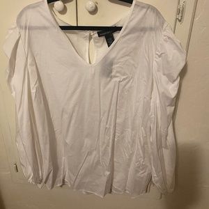 Ashley Stewart Plus Size White Blouse